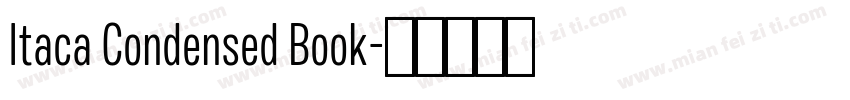 Itaca Condensed Book字体转换